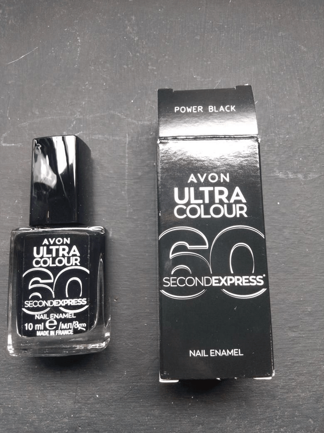Avon Ultra Colour Power Black Nail Enamel/Varnish 