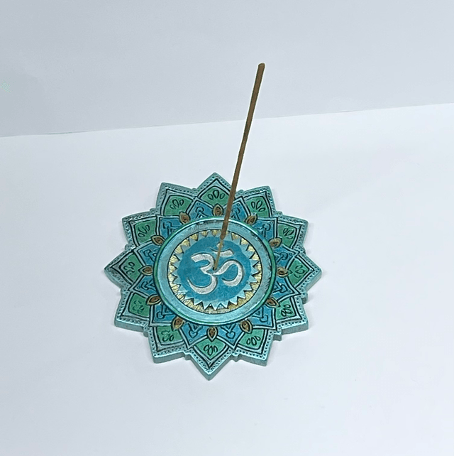 Incense Stick Burner - Om Symbol Sacred Sound 