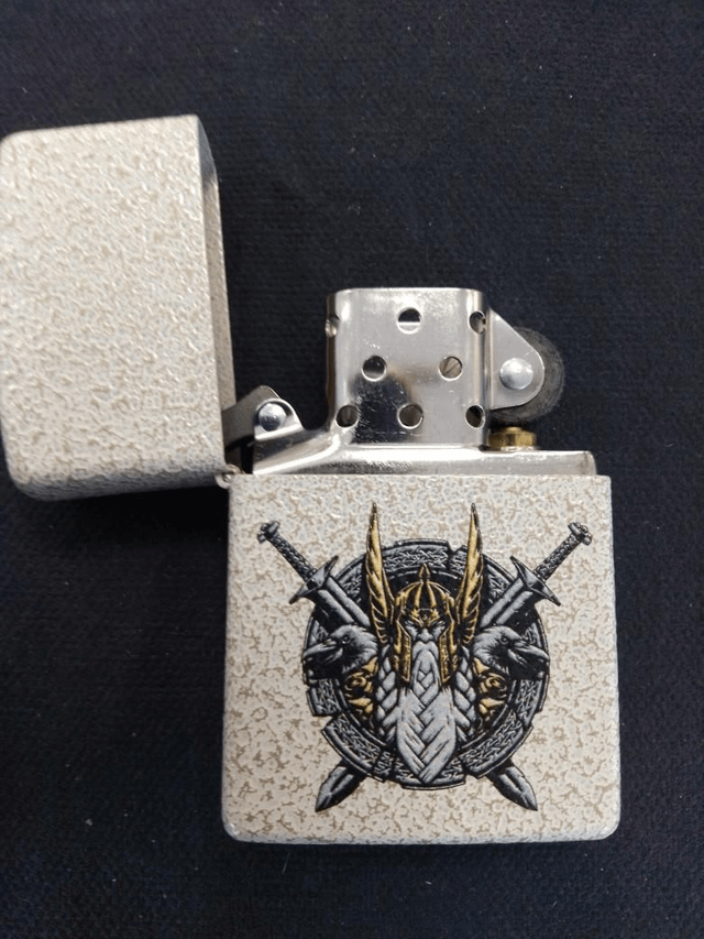 Odin with Swords Design Genuine Zippo Lighter 