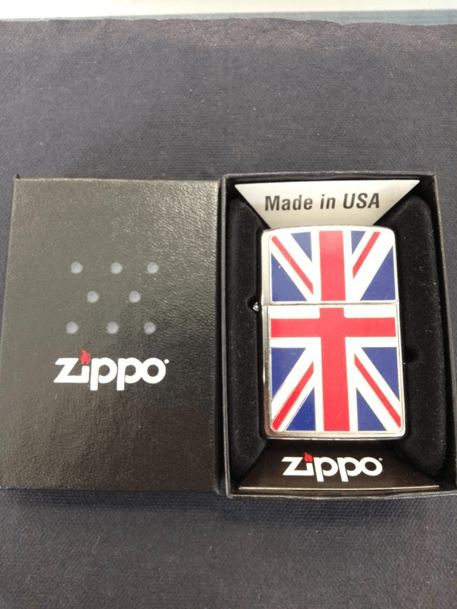 Union Jack Flag Genuine Zippo Lighter 