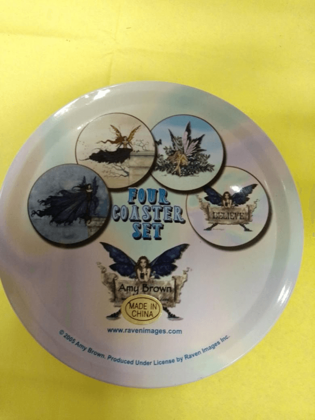 Faeries Set of Four Coaster Set
