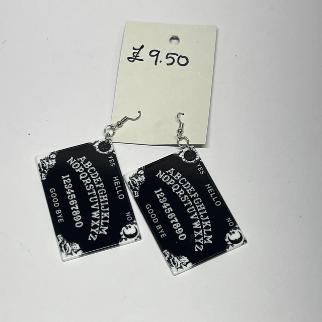 Ouija Board Earrings 