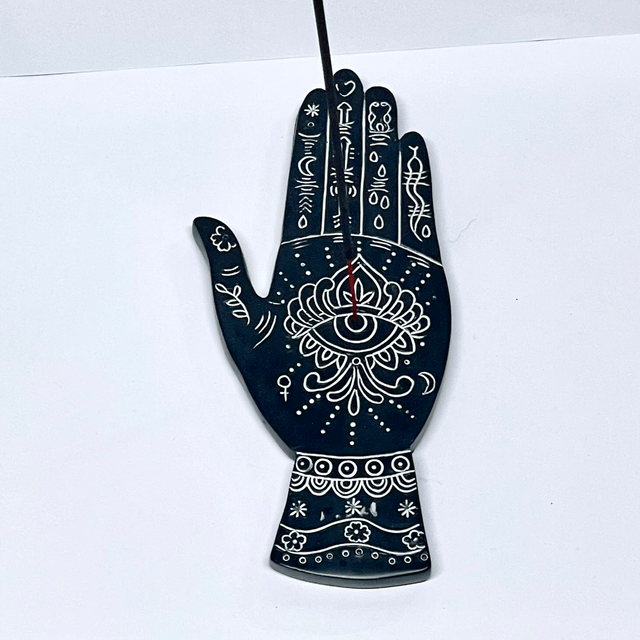 Incense Stick & Cone Burner - Hand of Hamsa 