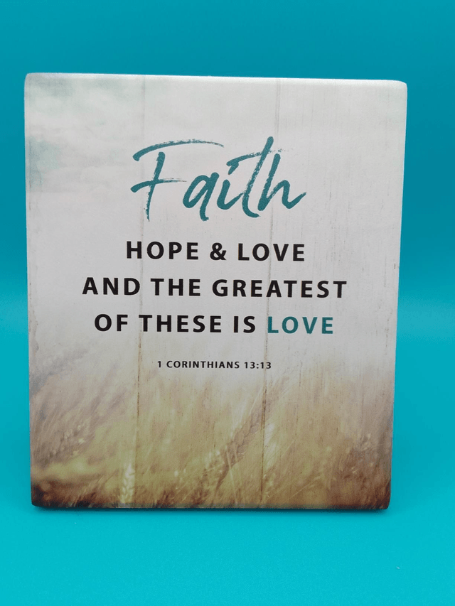 Bible Verse Message Plaque 