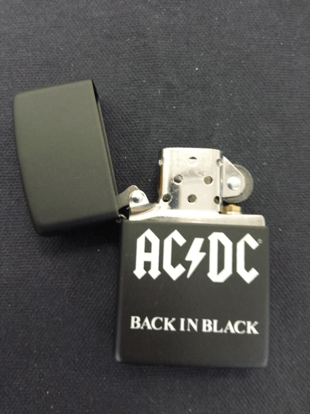 AC/DC Back in Black Genuine Zippo Lighter 