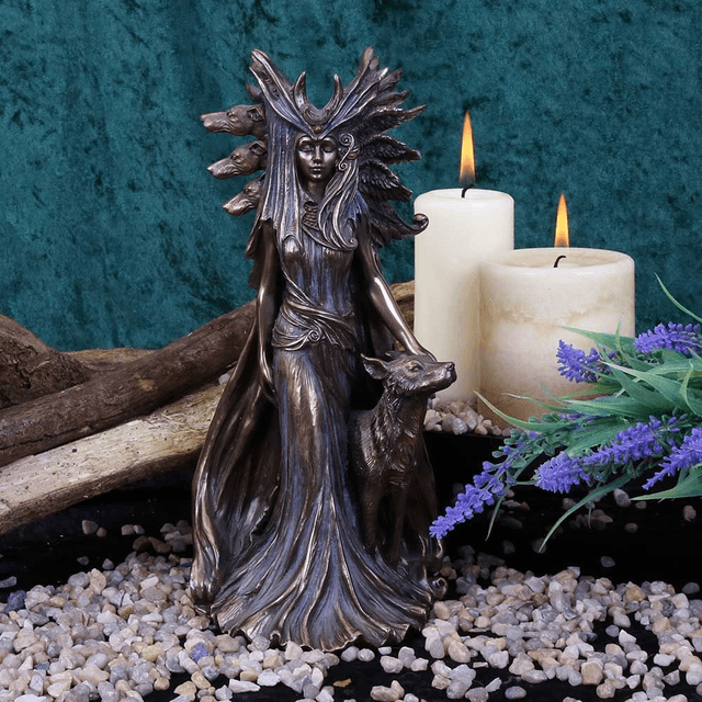 Hekate Bronze Figurine Greek goddess Ornament