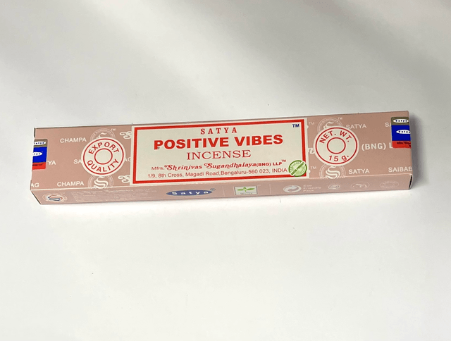 Satya Incense Sticks - Positive Vibes 