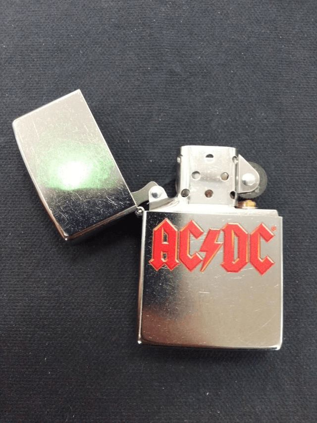 AC/DC Red Logo Genuine Zippo Lighter 