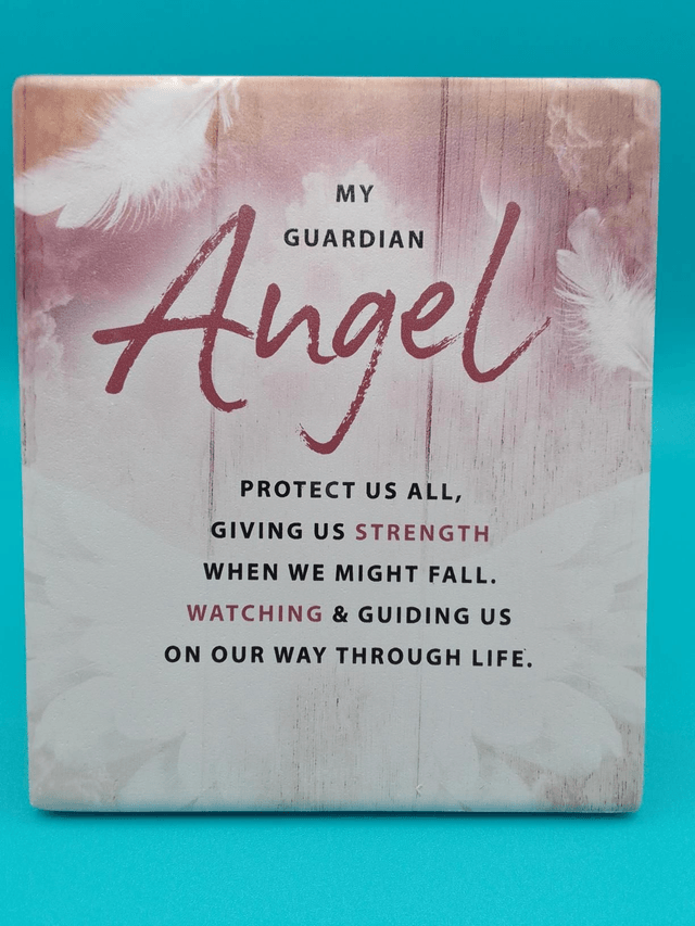 My Guardian Angel Message Plaque 