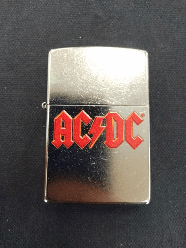 AC/DC Red Logo Genuine Zippo Lighter 