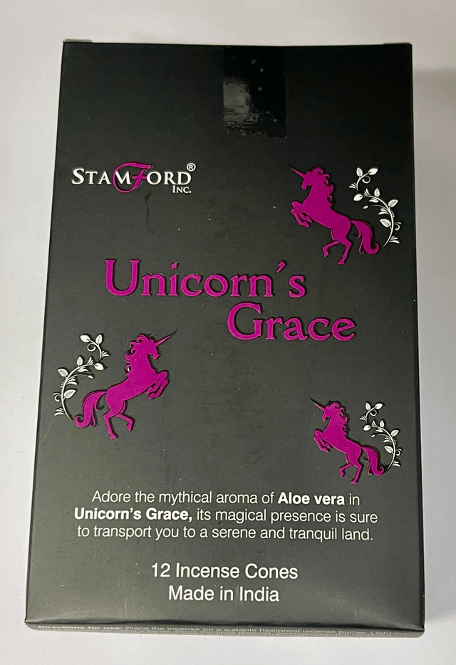 Stamford Incense Cones - Unicorn's Grace (Aloe Vera)