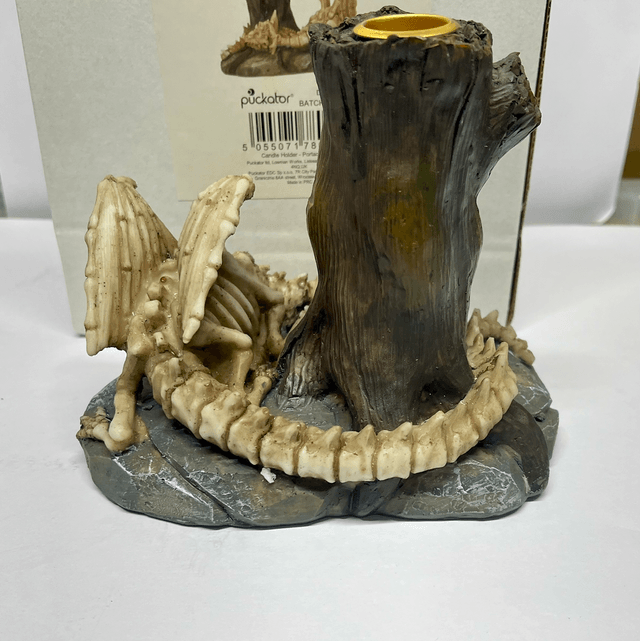 Incense Cone Burner - Skeletal Dragon 