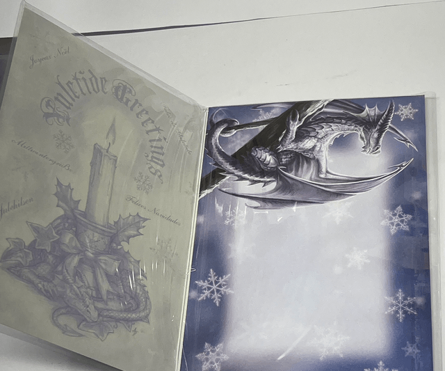 Anne stokes Greetings Card - Midnight Messenger 