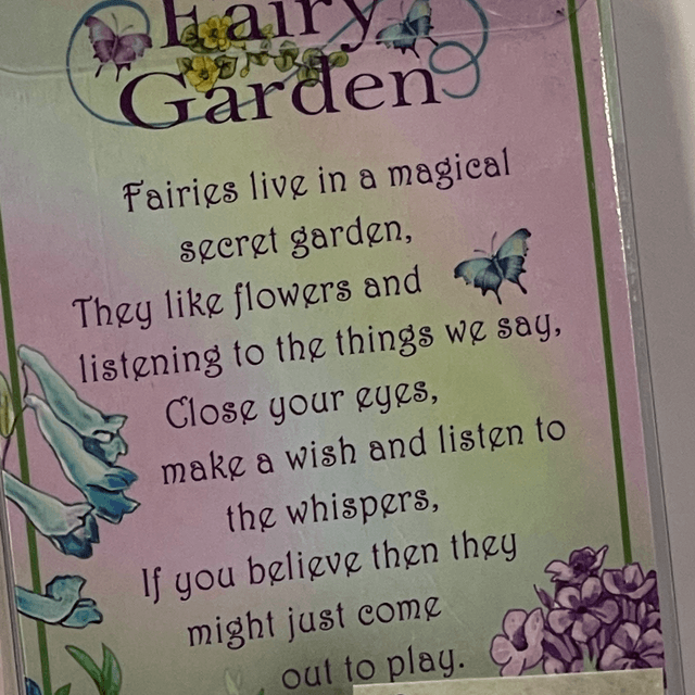 Sparkly Fairy Garden Necklace - Blue 