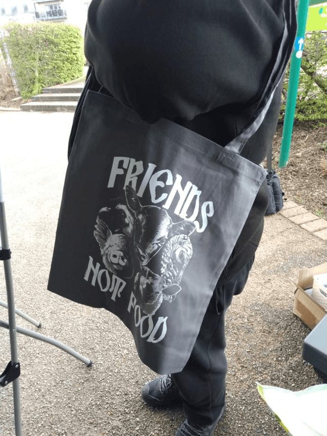 Friends Not Food Tote Bag