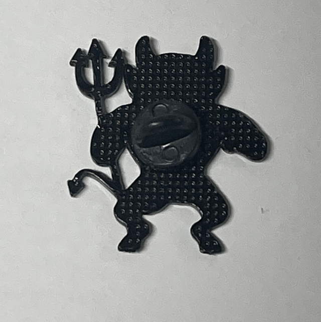 Devil with Pitchfork Pin Badge