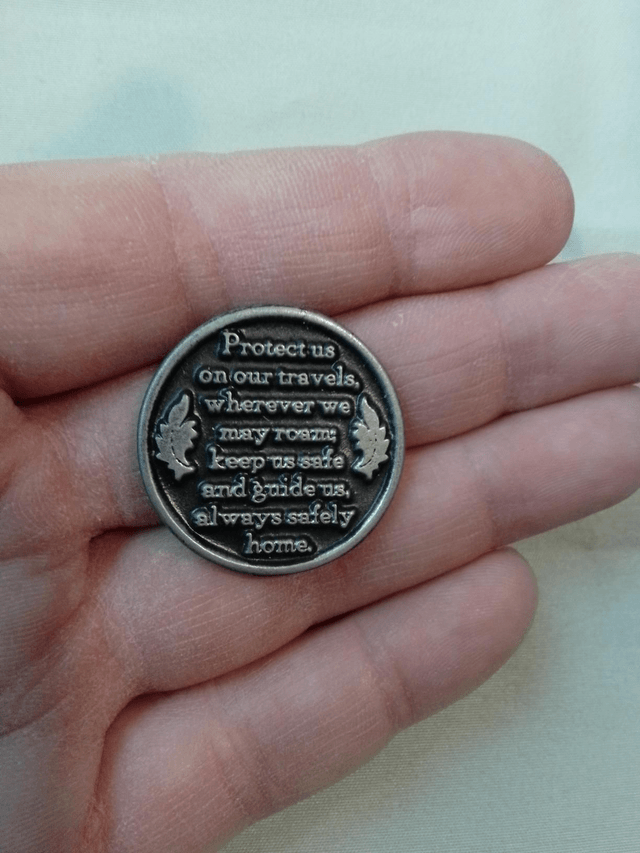 St Christopher Pewter Pocket Token