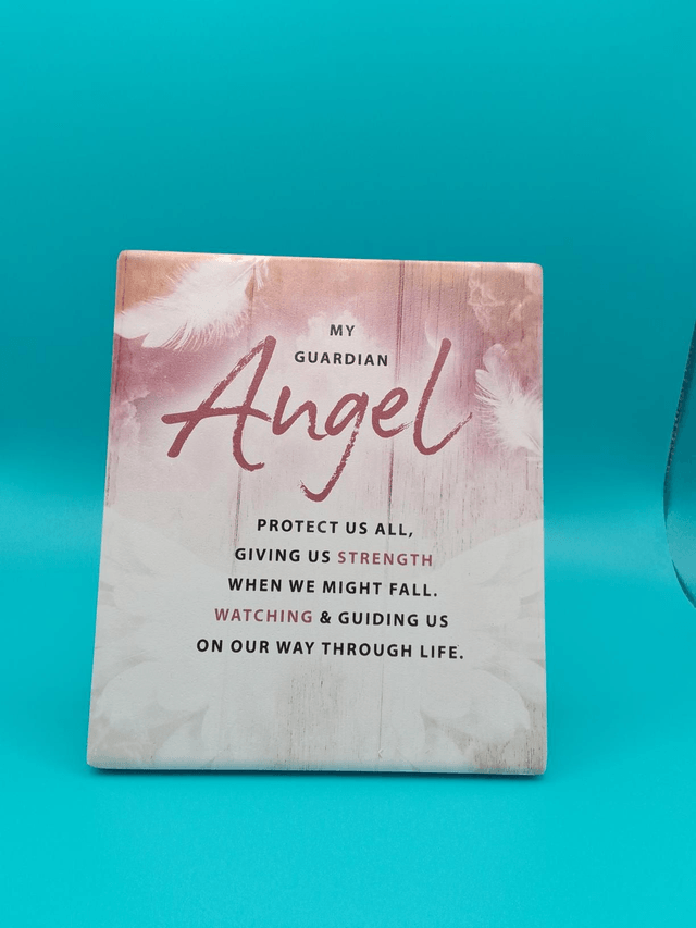 My Guardian Angel Message Plaque 