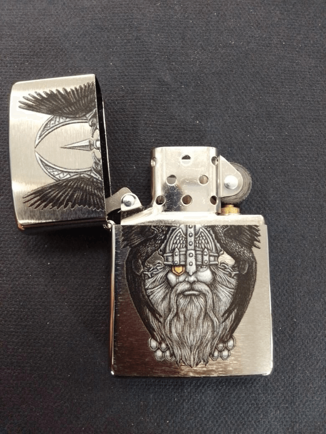 Odin with Ravens Genuine Zippo Lighter 