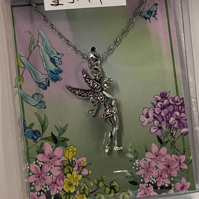 Sparkly Fairy Garden Necklace - Purple 