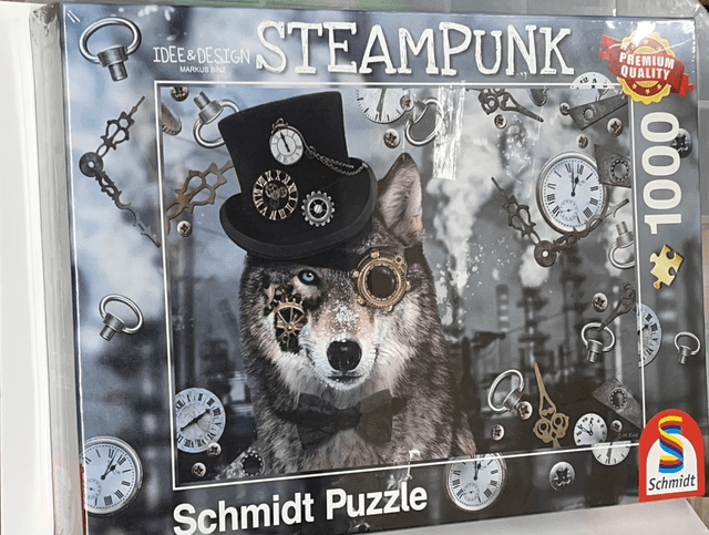 Steampunk Jigsaw Puzzle - Wolf 