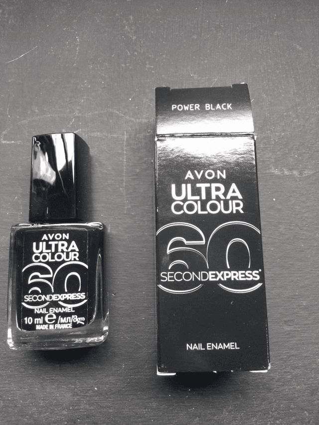 Avon Ultra Colour Power Black Nail Enamel/Varnish 