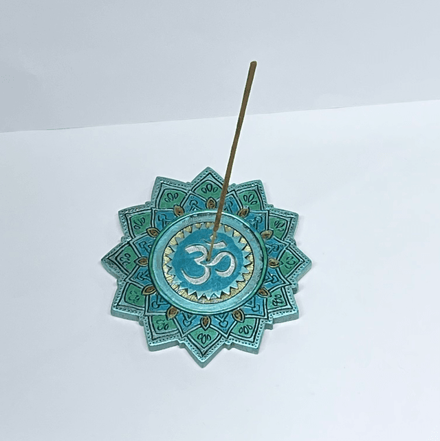 Incense Stick Burner - Om Symbol Sacred Sound 