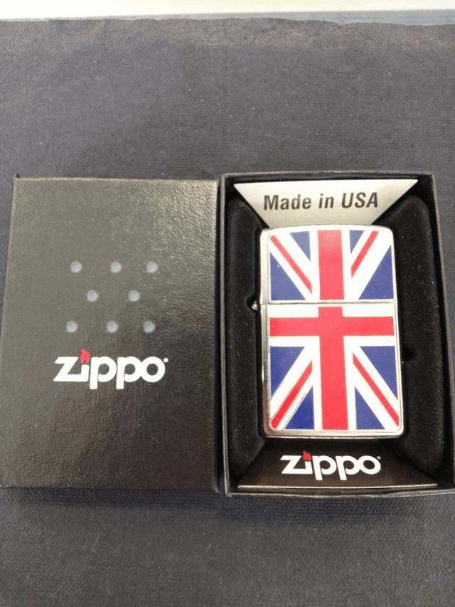 Union Jack Flag Genuine Zippo Lighter 