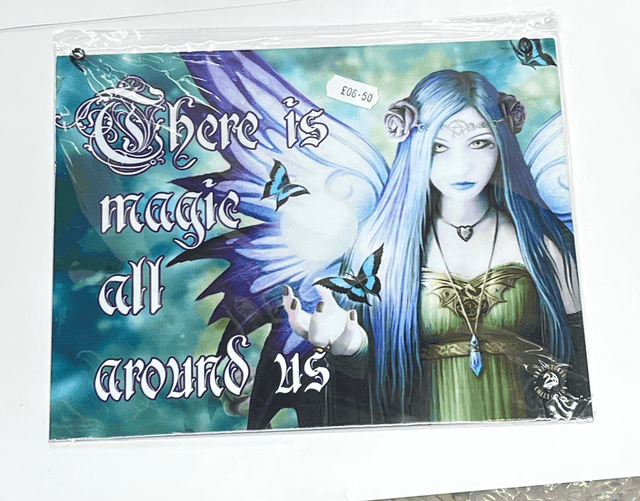 Anne Stokes Metal Hanging Sign - Mystic Aura