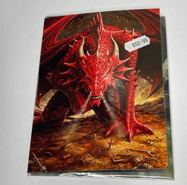 Anne Stokes Greetings Card - Dragons Lair 
