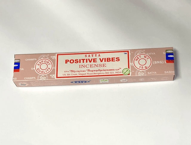 Satya Incense Sticks - Positive Vibes 